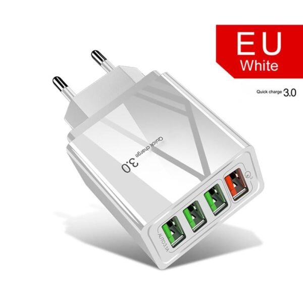 Illuminated 4USB Mobile Phone Charger 3A Charging Head - Image 8