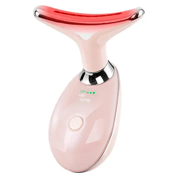 Neck Face Beauty Device Colorful LED Photon Therapy Skin Tighten Reduce Double Chin Anti Wrinkle Remove Lifting Massager - Image 11