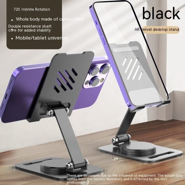 360 Degrees Rotate Metal Desk For Phone Pad Adjustable Desktop Tablet Holder Stand - Image 6
