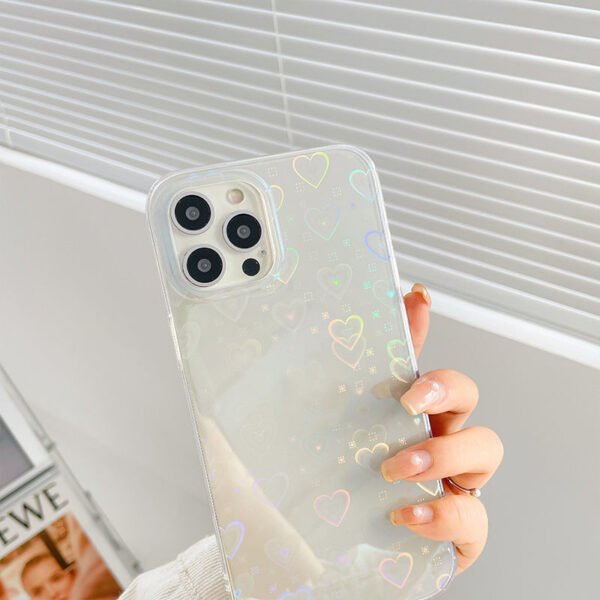 Laser Colorful Love For Double-sided Coated Silicone Phone Case - Image 4