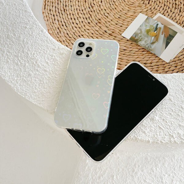 Laser Colorful Love For Double-sided Coated Silicone Phone Case - Image 5